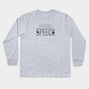Free Speech Kids Long Sleeve T-Shirt